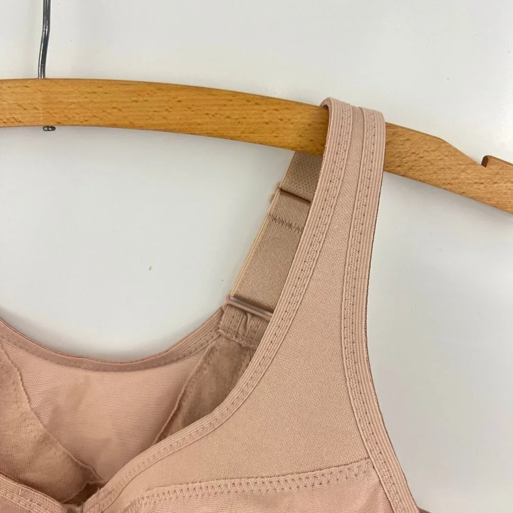 Glamorise Cafe MagicLift Posture‎ Back Support Bra size 36DDD Wire free 1265